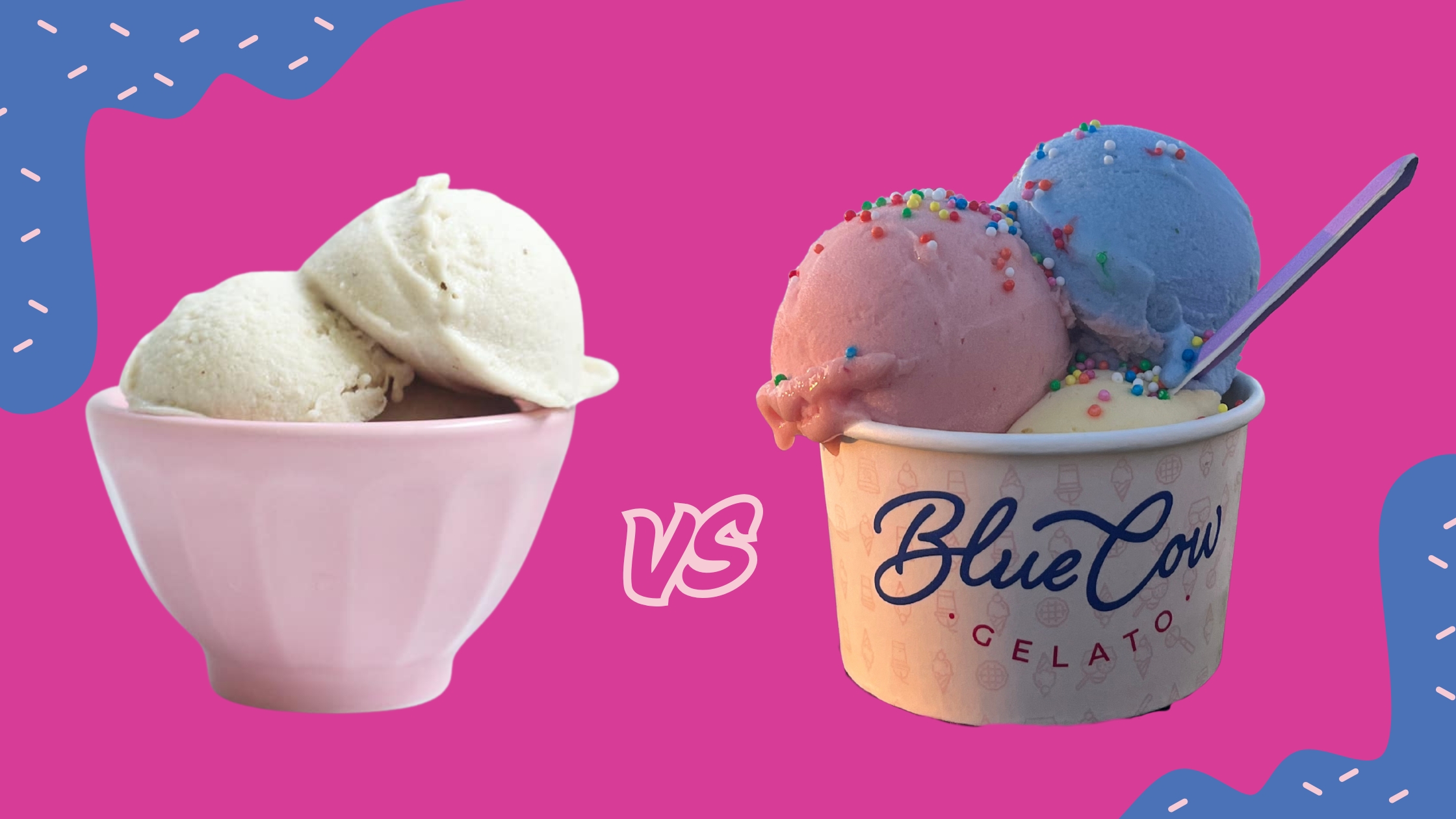 Gelato vs ice cream | creamy Italian-style gelato in NSW by Blue Cow Gelato | Frozen Treats