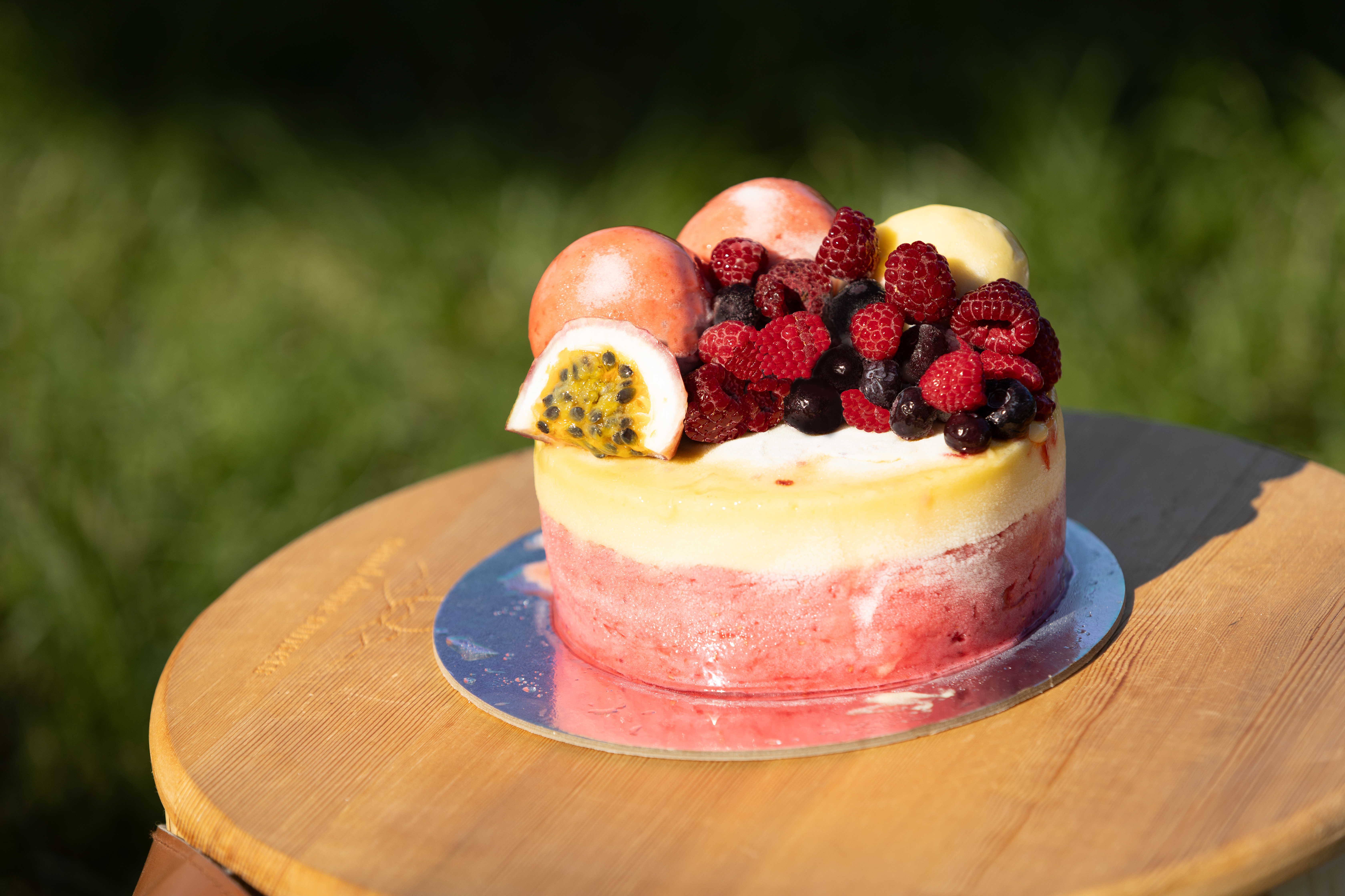 A Bluecow Gelato Cake