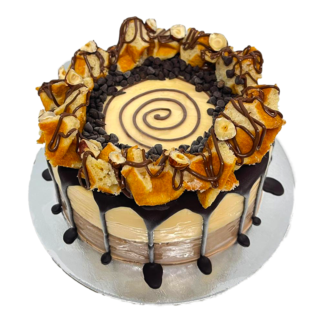 Nutella Waffles Gelato Cake by Blue Cow Gelato